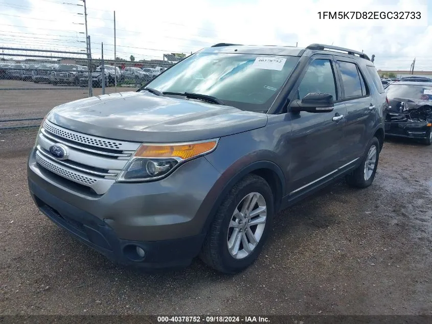 2014 Ford Explorer Xlt VIN: 1FM5K7D82EGC32733 Lot: 40378752