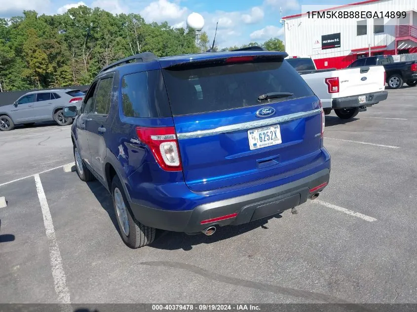 1FM5K8B88EGA14899 2014 Ford Explorer