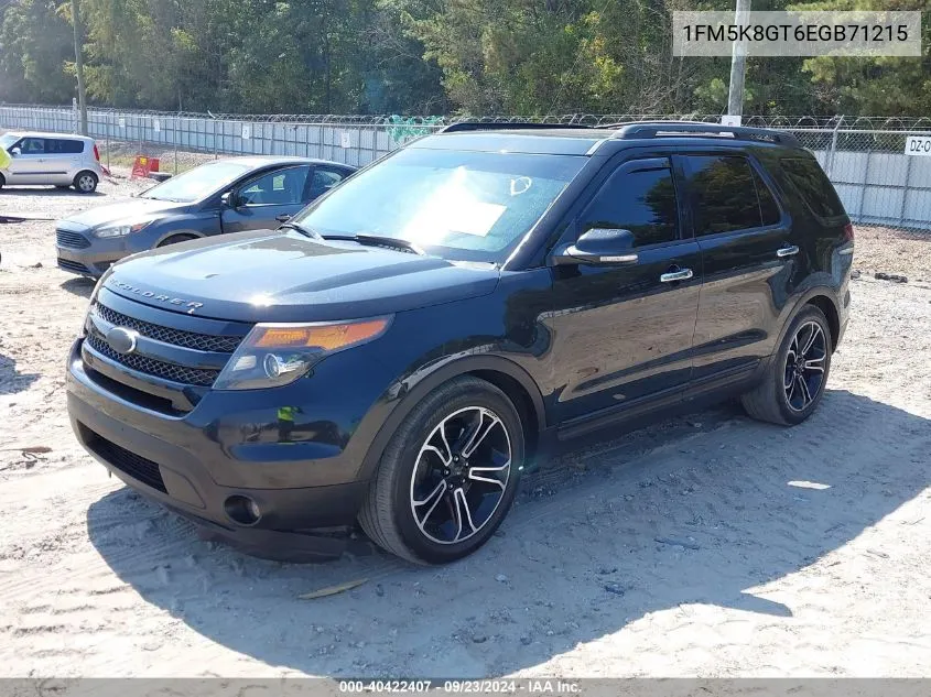 1FM5K8GT6EGB71215 2014 Ford Explorer Sport