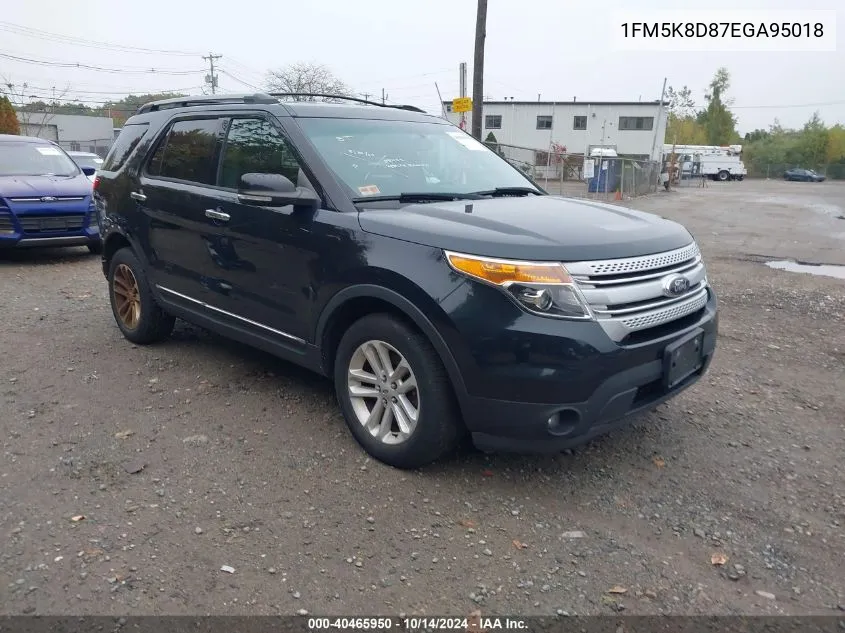 2014 Ford Explorer Xlt VIN: 1FM5K8D87EGA95018 Lot: 40465950