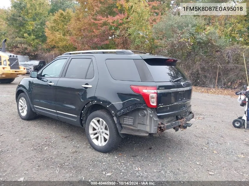 2014 Ford Explorer Xlt VIN: 1FM5K8D87EGA95018 Lot: 40465950