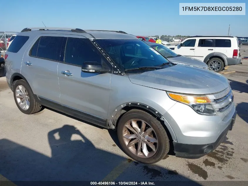 2014 Ford Explorer Xlt VIN: 1FM5K7D8XEGC05280 Lot: 40496106