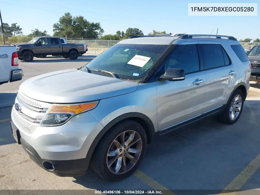 2014 Ford Explorer Xlt VIN: 1FM5K7D8XEGC05280 Lot: 40496106