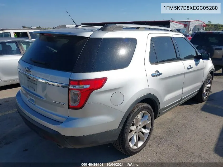 2014 Ford Explorer Xlt VIN: 1FM5K7D8XEGC05280 Lot: 40496106