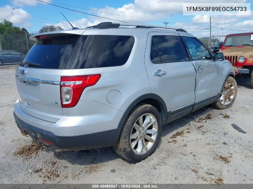 2014 Ford Explorer Limited VIN: 1FM5K8F89EGC54733 Lot: 40498507