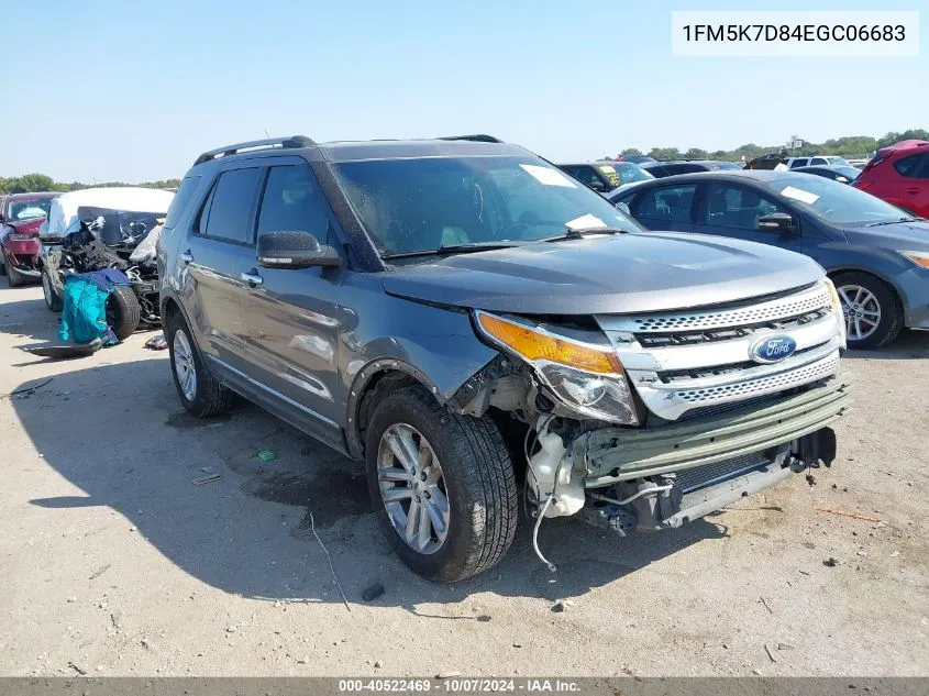 2014 Ford Explorer Xlt VIN: 1FM5K7D84EGC06683 Lot: 40522469