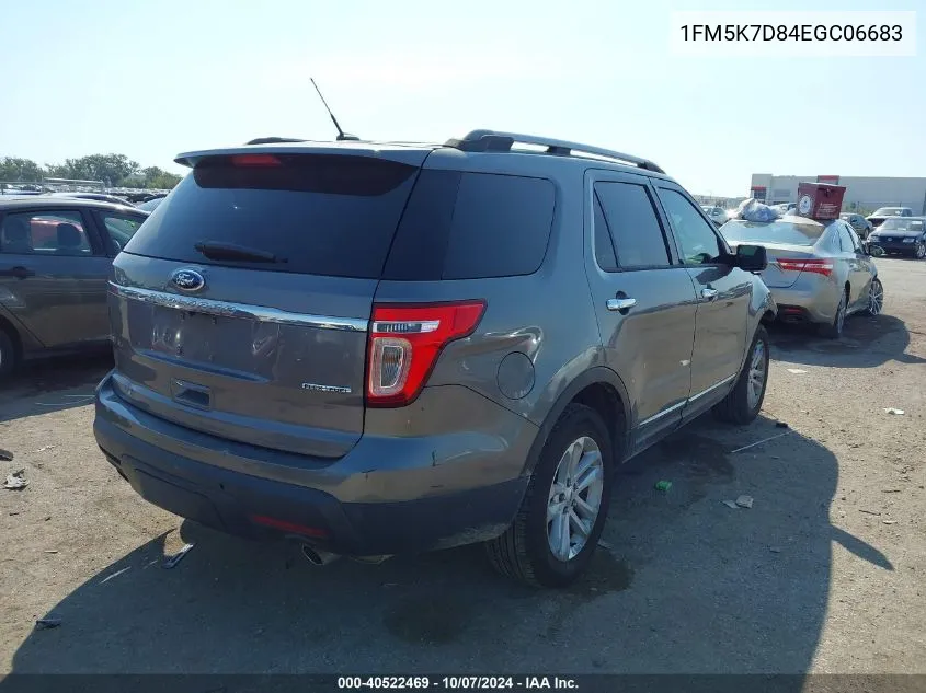 2014 Ford Explorer Xlt VIN: 1FM5K7D84EGC06683 Lot: 40522469