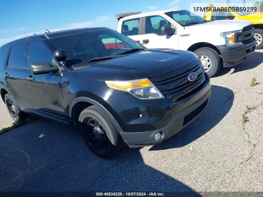 2014 Ford Explorer Police Interceptor VIN: 1FM5K8AR8EGB59239 Lot: 40534228