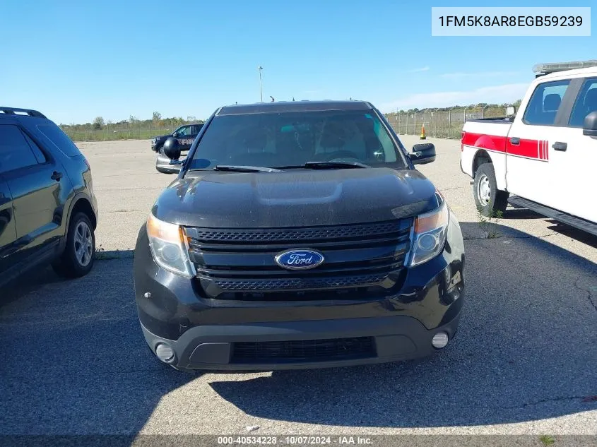 2014 Ford Explorer Police Interceptor VIN: 1FM5K8AR8EGB59239 Lot: 40534228