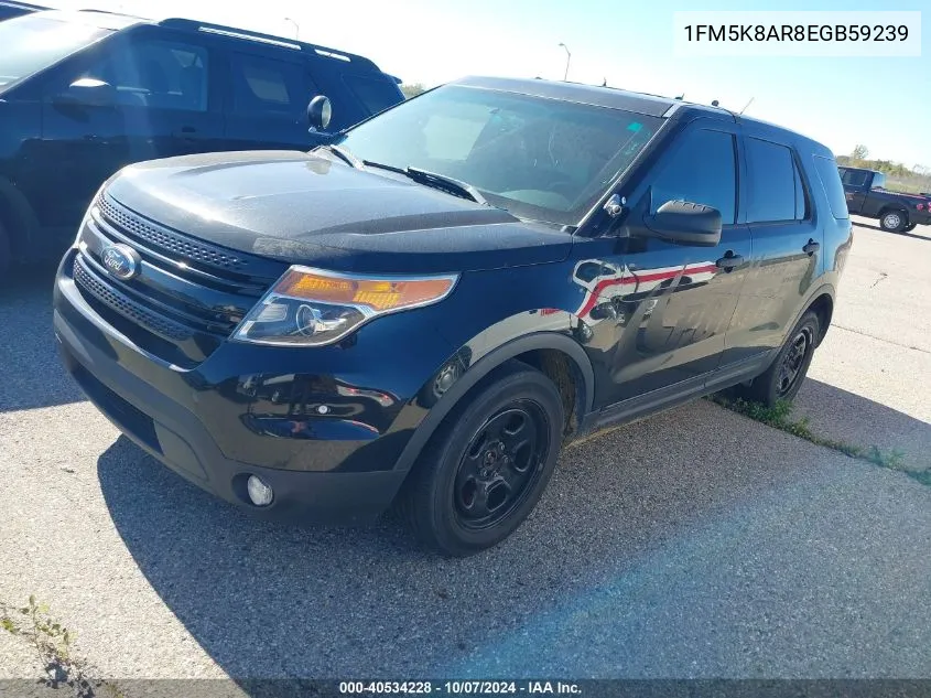 2014 Ford Explorer Police Interceptor VIN: 1FM5K8AR8EGB59239 Lot: 40534228