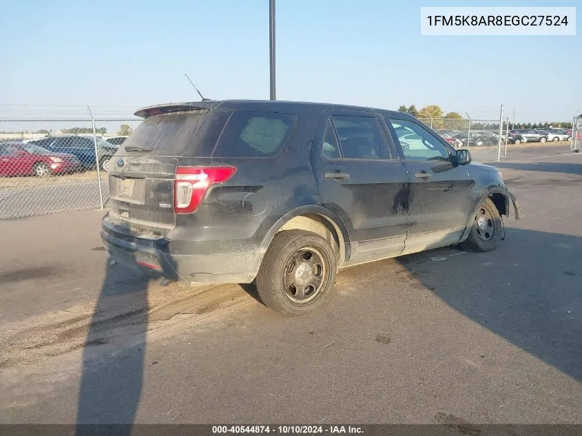 2014 Ford Utility Police Interceptor VIN: 1FM5K8AR8EGC27524 Lot: 40544874