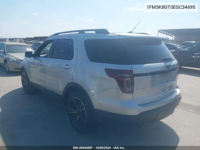 1FM5K8GT0EGC34695 2014 Ford Explorer Sport