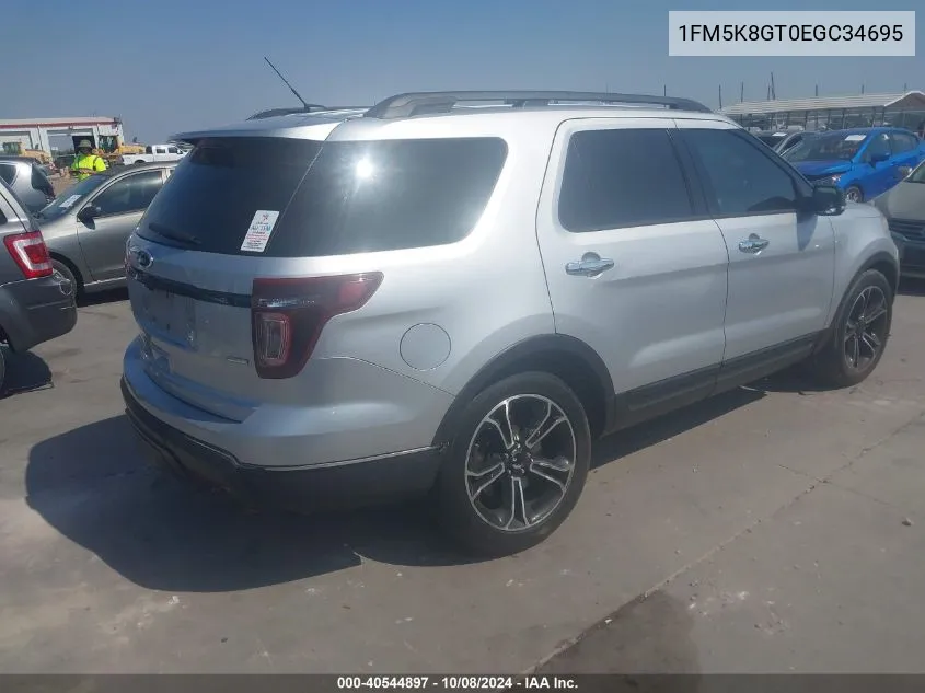 1FM5K8GT0EGC34695 2014 Ford Explorer Sport