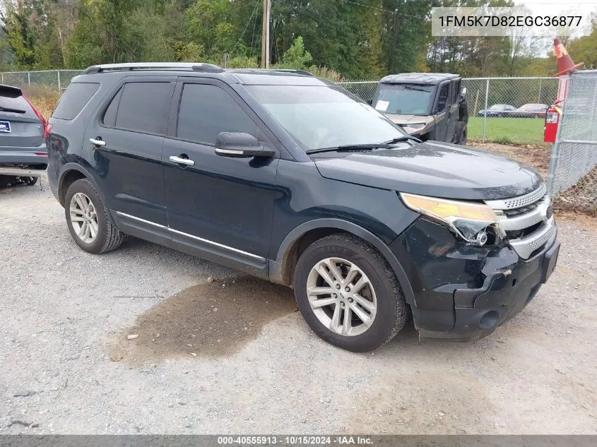 2014 Ford Explorer Xlt VIN: 1FM5K7D82EGC36877 Lot: 40555913