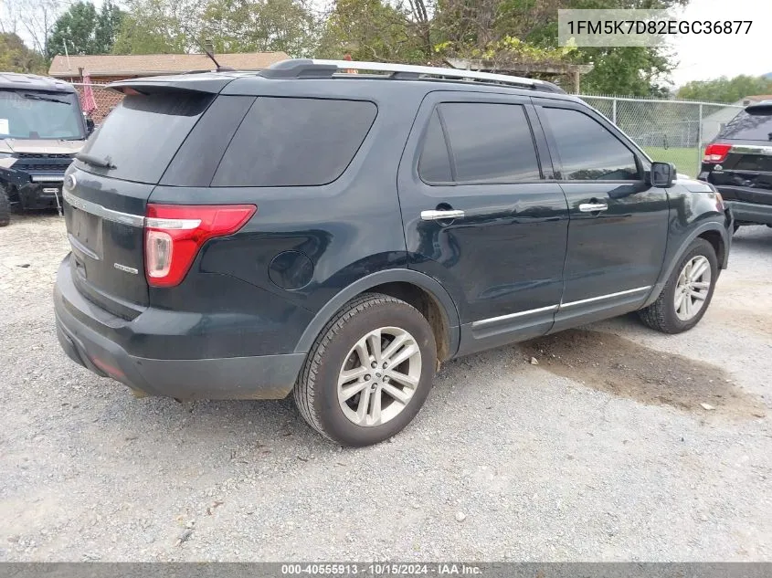 2014 Ford Explorer Xlt VIN: 1FM5K7D82EGC36877 Lot: 40555913