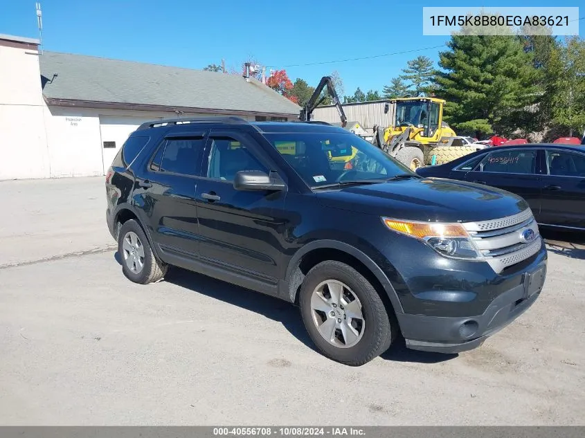 1FM5K8B80EGA83621 2014 Ford Explorer