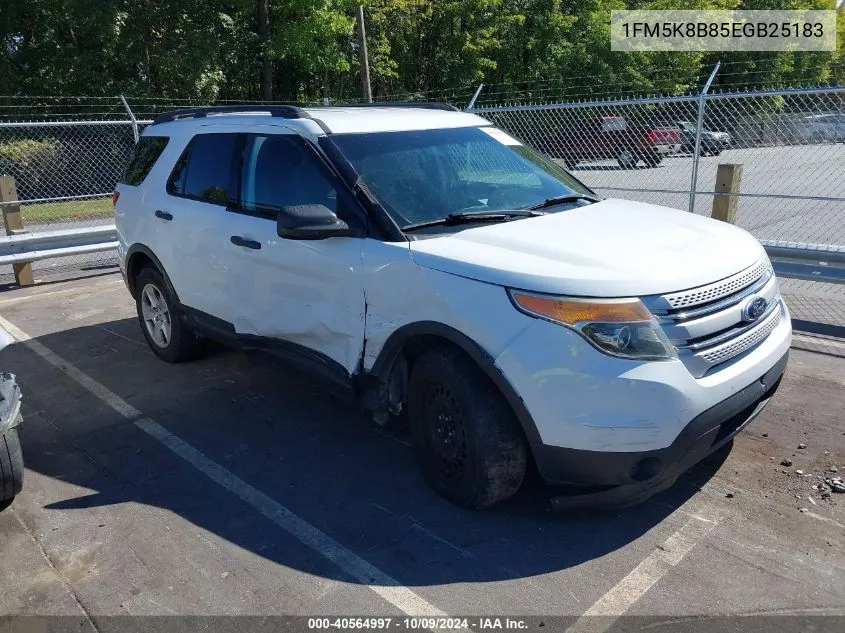 2014 Ford Explorer VIN: 1FM5K8B85EGB25183 Lot: 40564997