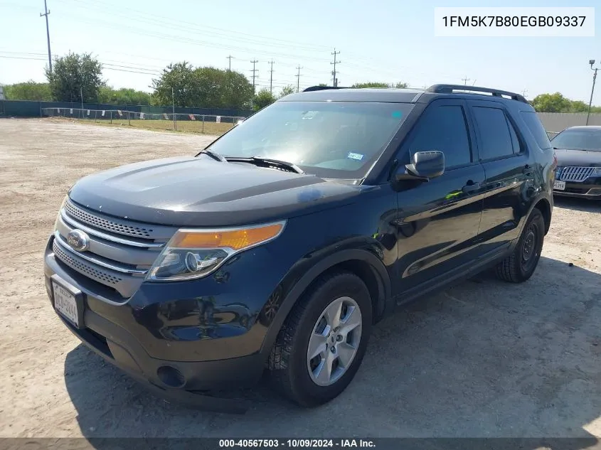 1FM5K7B80EGB09337 2014 Ford Explorer