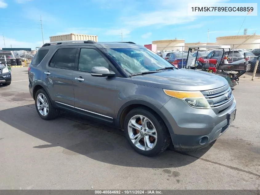 2014 Ford Explorer Limited VIN: 1FM5K7F89EGC48859 Lot: 40584692