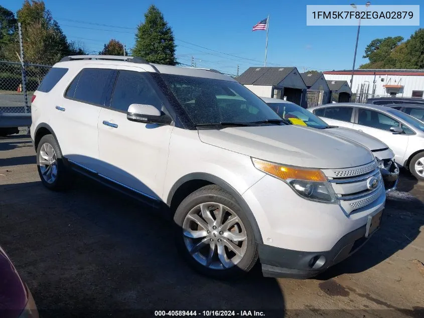 2014 Ford Explorer Limited VIN: 1FM5K7F82EGA02879 Lot: 40589444