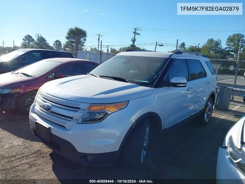 2014 Ford Explorer Limited VIN: 1FM5K7F82EGA02879 Lot: 40589444