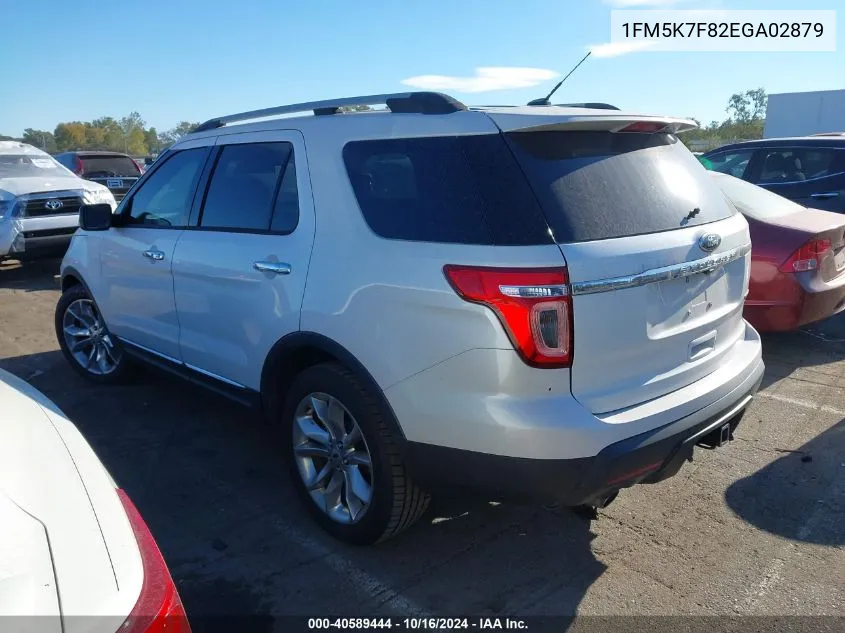 2014 Ford Explorer Limited VIN: 1FM5K7F82EGA02879 Lot: 40589444