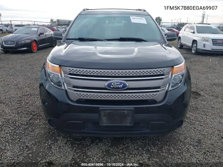 2014 Ford Explorer VIN: 1FM5K7B80EGA69907 Lot: 40619996