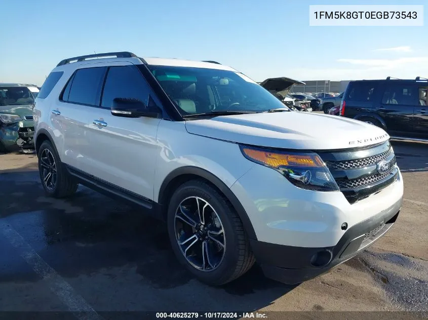 2014 Ford Explorer Sport VIN: 1FM5K8GT0EGB73543 Lot: 40625279