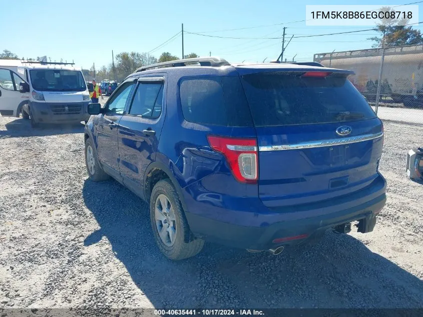 2014 Ford Explorer VIN: 1FM5K8B86EGC08718 Lot: 40635441