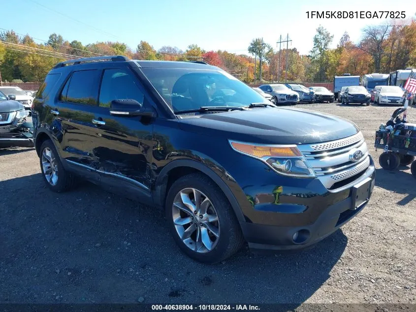 2014 Ford Explorer Xlt VIN: 1FM5K8D81EGA77825 Lot: 40638904