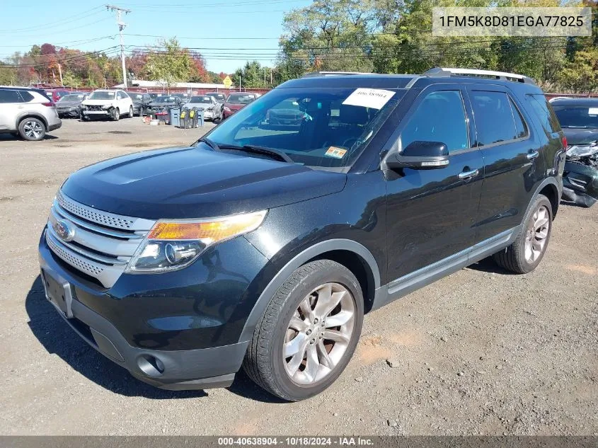 2014 Ford Explorer Xlt VIN: 1FM5K8D81EGA77825 Lot: 40638904