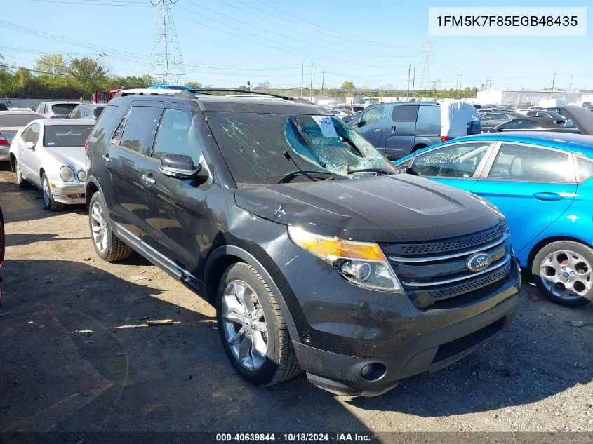 2014 Ford Explorer Limited VIN: 1FM5K7F85EGB48435 Lot: 40639844