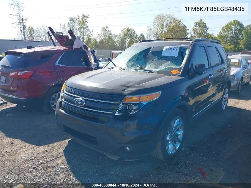 2014 Ford Explorer Limited VIN: 1FM5K7F85EGB48435 Lot: 40639844