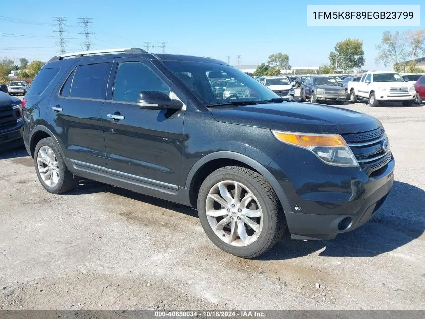 2014 Ford Explorer Limited VIN: 1FM5K8F89EGB23799 Lot: 40650034