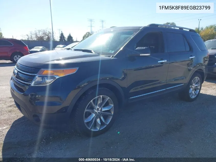 2014 Ford Explorer Limited VIN: 1FM5K8F89EGB23799 Lot: 40650034