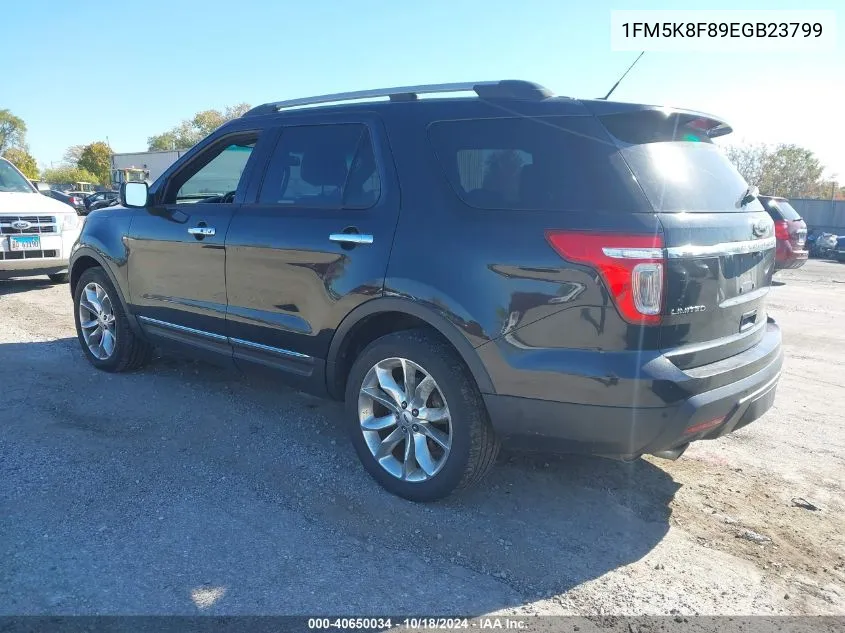 2014 Ford Explorer Limited VIN: 1FM5K8F89EGB23799 Lot: 40650034