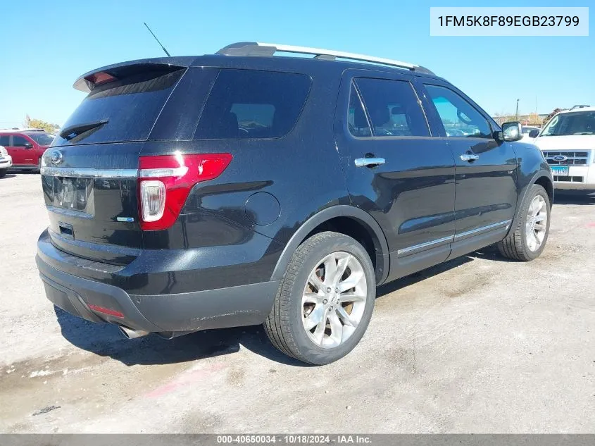 2014 Ford Explorer Limited VIN: 1FM5K8F89EGB23799 Lot: 40650034