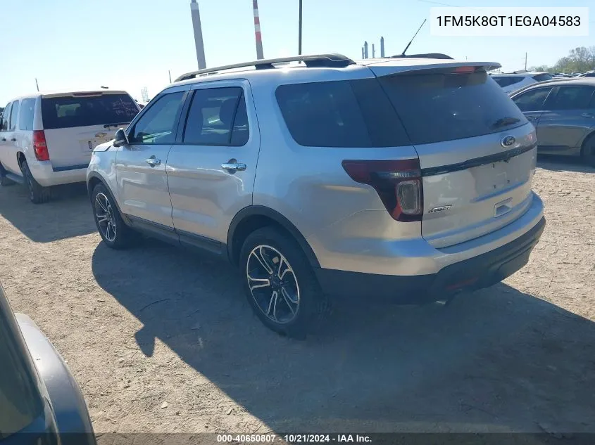 2014 Ford Explorer Sport VIN: 1FM5K8GT1EGA04583 Lot: 40650807