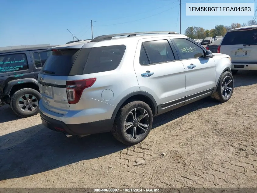 2014 Ford Explorer Sport VIN: 1FM5K8GT1EGA04583 Lot: 40650807