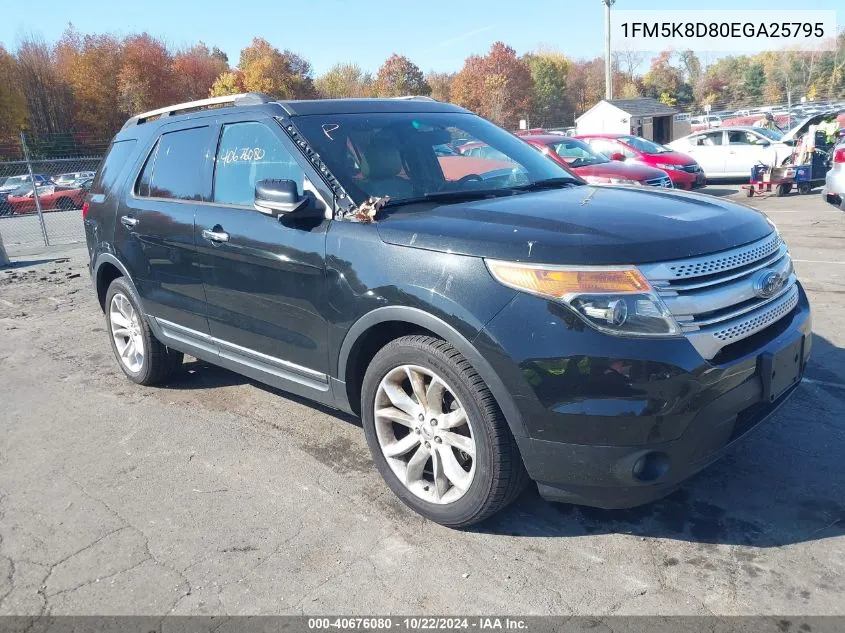 2014 Ford Explorer Xlt VIN: 1FM5K8D80EGA25795 Lot: 40676080