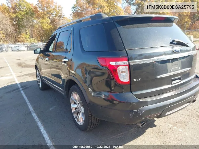 2014 Ford Explorer Xlt VIN: 1FM5K8D80EGA25795 Lot: 40676080