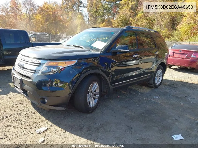 2014 Ford Explorer Xlt VIN: 1FM5K8D82EGA46650 Lot: 40676681