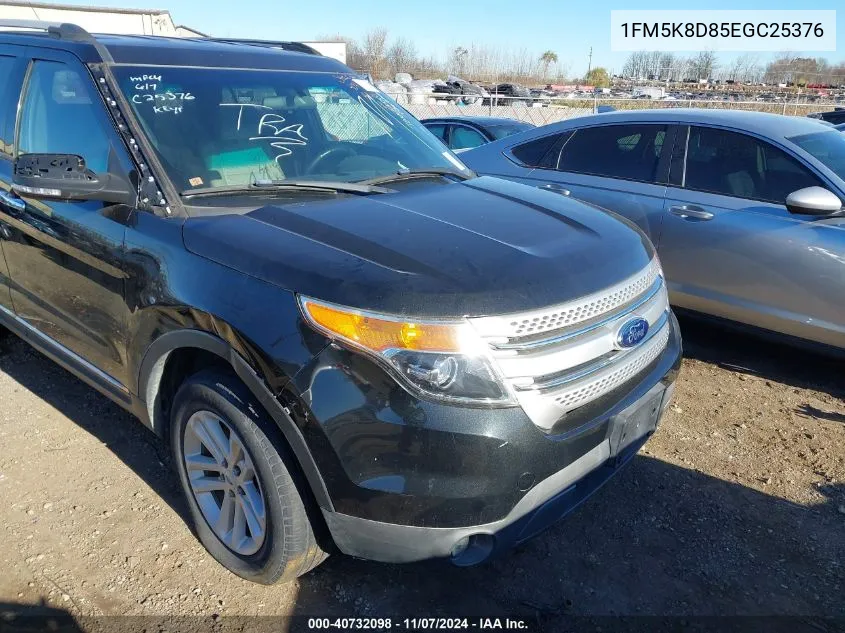 2014 Ford Explorer Xlt VIN: 1FM5K8D85EGC25376 Lot: 40732098