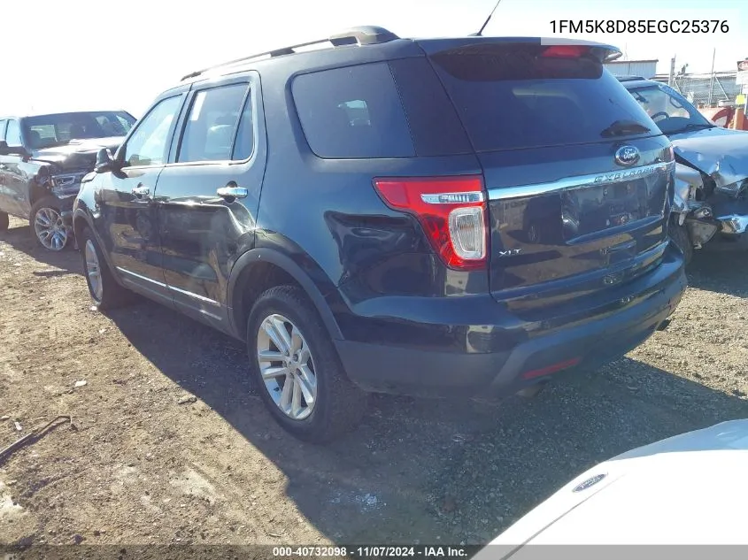 2014 Ford Explorer Xlt VIN: 1FM5K8D85EGC25376 Lot: 40732098