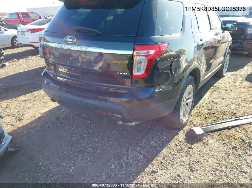 2014 Ford Explorer Xlt VIN: 1FM5K8D85EGC25376 Lot: 40732098