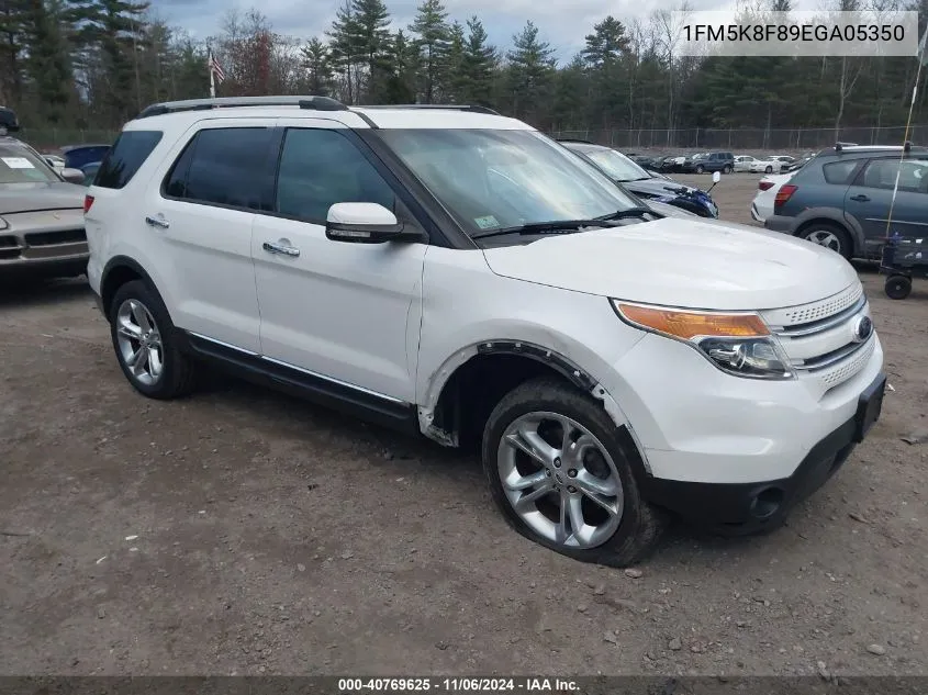 2014 Ford Explorer Limited VIN: 1FM5K8F89EGA05350 Lot: 40769625