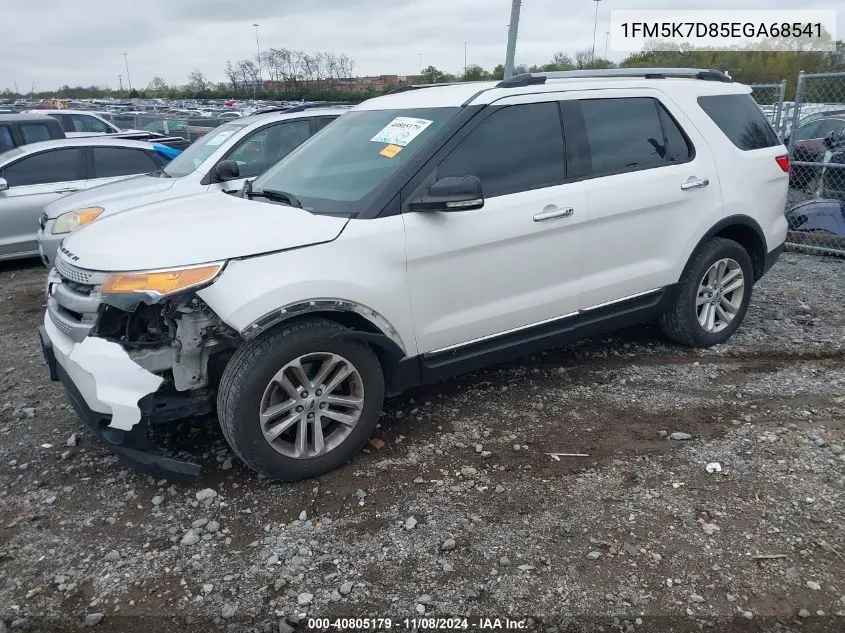 2014 Ford Explorer Xlt VIN: 1FM5K7D85EGA68541 Lot: 40805179