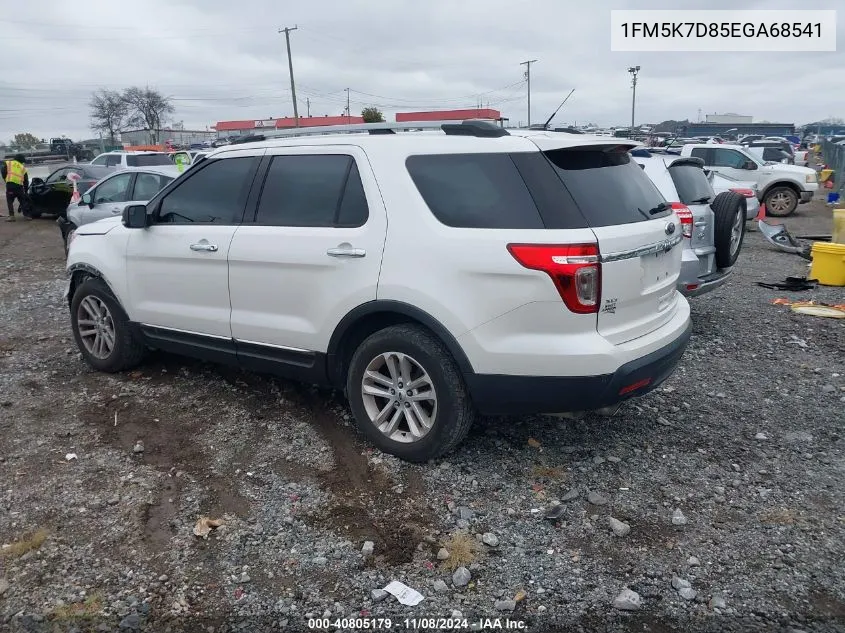 2014 Ford Explorer Xlt VIN: 1FM5K7D85EGA68541 Lot: 40805179