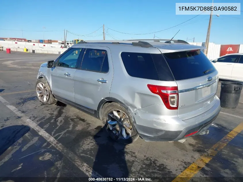 1FM5K7D88EGA90582 2014 Ford Explorer Xlt