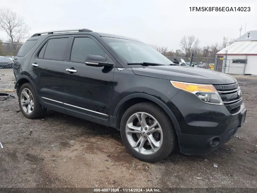 2014 Ford Explorer Limited VIN: 1FM5K8F86EGA14023 Lot: 40873938